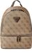 GUESS rugzak Follie Travel Small Backpack Latte Logo beige