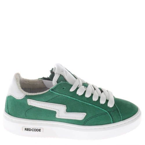 Red Code suède sneakers groen