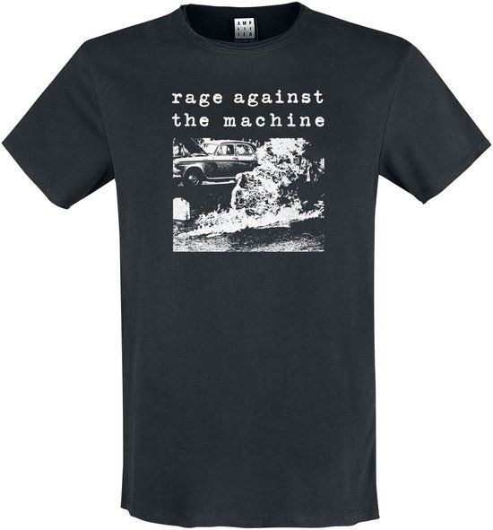 Rage Against The Machine Amplified Collection Monk Fire Heren T-shirt Zwart XXL