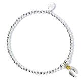 The Carat Shop Harry Potter Ballenkraal Armband met Dodenhuis Bedel en Kristallen elementen