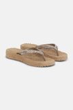 Ilse Jacobsen Platform slippers met zilveren mix strass steen CHEERFUL15