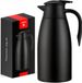 HGMD Thermoskan - 2 Liter - Isoleerkan - Zwart - Koffie - Thee - Voor warme en koude dranken