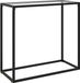 vidaXL Wandtafel 80x35x75 cm gehard glas transparant