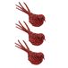 Cosy @ Home 6x stuks decoratie vogels op clip glitter rood 16 cm