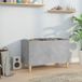 vidaXL Armoire pour disques 74,5x38x48 cm bois de melaminé gris béton