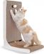 oCreon Krabplank L-vormig 68 x 45 x 30 cm golfkarton met bal en pluche