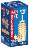 JEUJURA - TECAP Classic - Bouwspel van hout - 100 delen - kinderspel vanaf 3 jaar - creatief evenwichtsspel - modellen inbegrepen - gemaakt in Frankrijk - 8301