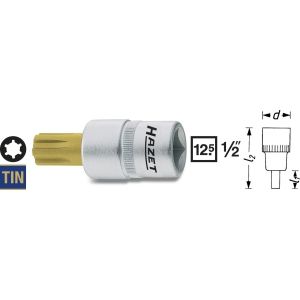 HAZET 991-10 Dopsleutelbit - Vierkant hol 12,5 mm (1/2 inch) - Ribe-CV M10