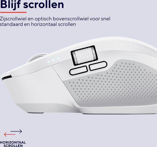 Trust Ozaa+ - Ergonomic Wireless Mouse - Rechargeable - White