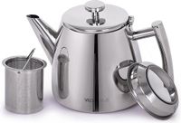 VeoHome Theepot met Infuser 1L - RVS - Dubbelwandig