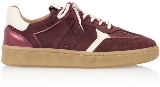 DWRS LABEL MIRABEL Bordeaux / Off White - Maat 36 - Unisex - Maat 36 - Lage sneakers