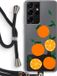 Case Company - Samsung Galaxy S21 Ultra Coque avec Cordon - Will you be my clementine - Cordon Noir - Coque arrière