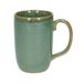 Mug haute glaçure réactive, grès, vert, 12 cm