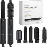 Curliqe™ Sèche-cheveux - Brosse soufflante - Brosse à boucler - Fer à friser - Multi-styler 5 en 1 - Noir