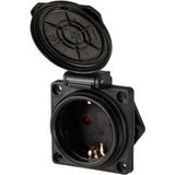 Sygonix SY-6746374 Prise de terre IP44 Noir