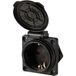 Sygonix SY-6746374 Prise de terre IP44 Noir