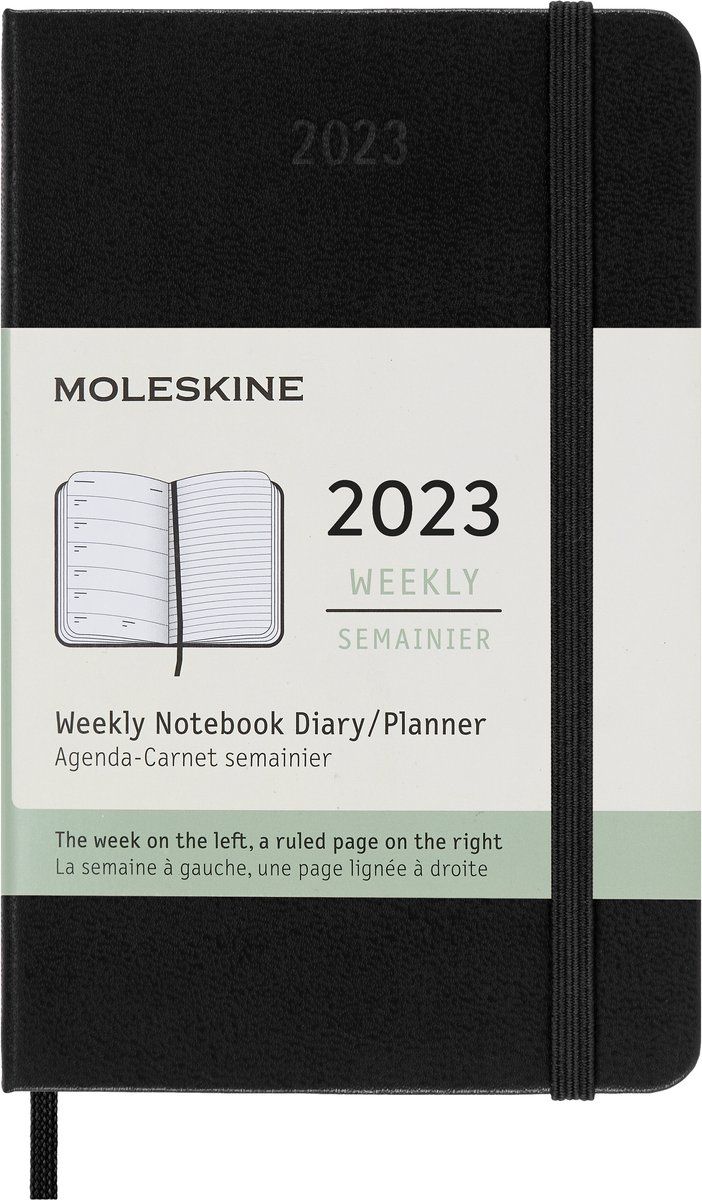 Moleskine Pocket Weekagenda 2023 Hardcover Zwart
