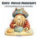 Cozy Movie Monsters Coloring Book