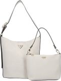GUESS Cresidia II Bucket Bag Bone Logo crème Schoudertas