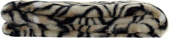DKD Home Decor Wild - Deken - 130 x 170 cm - Geel