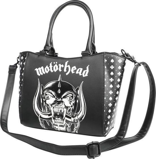 Motörhead Snaggletooth Dames Handtas - zwart/wit