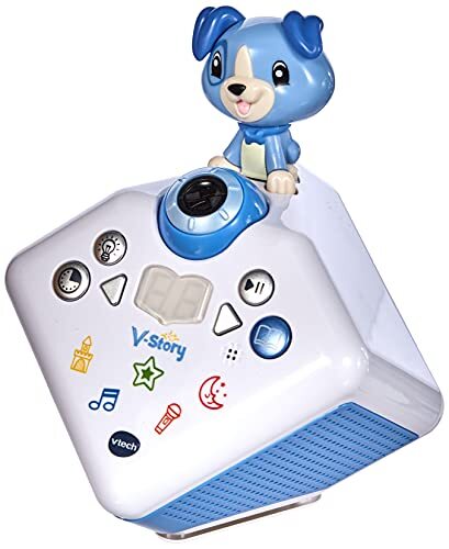 VTech 80-608074 V-Story, de luisterspeelbox, muziek- en verhalenbox, blauw
