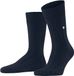 Burlington Dover eenkleurig wol sokken heren blauw - maat 40-46