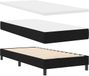 vidaXL Boxspring bed met hoofdeinde Zwart 90 x 200 cm Stof