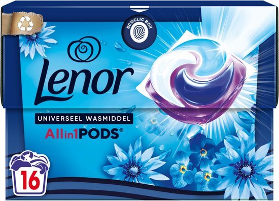 Lenor Wasmiddel All-in-1 Pods Zeebries 16 stuks