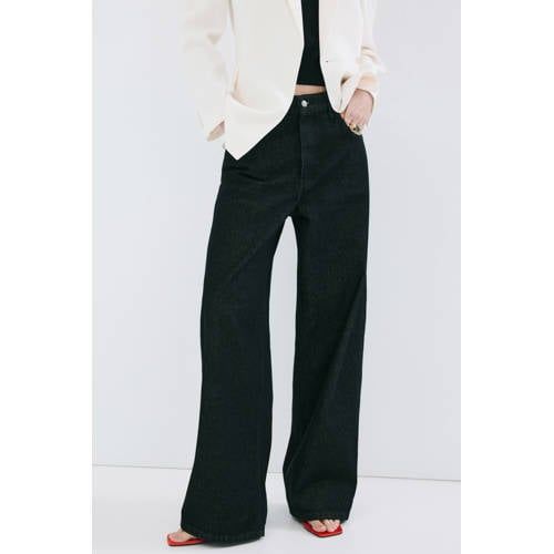 Mango high waist balloonjeans zwart