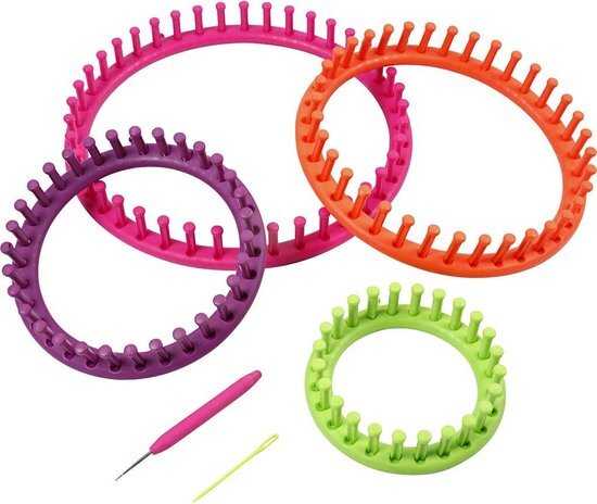 creotime Knitting loom, d: 12-17-22-27 cm, 1 set