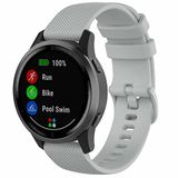 By Qubix Qubix - Sportband met motief - Grijs - Geschikt voor Samsung Galaxy Watch 5 Pro - 45mm