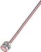 TRU COMPONENTS 649955 PS193P10Y01R24L Bouton poussoir piézo Rouge (Ø) 22 mm 1 pièce(s)