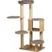 dobar® Grote krabpaal Ella beige van hout 5-traps