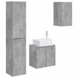 vidaXL Badkamermeubel Set Betongrijs Hout 33 x 34,5 x 160 cm