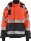 Blåkläder 4987-1987 Shell jack High Vis Rood/Zwart maat L