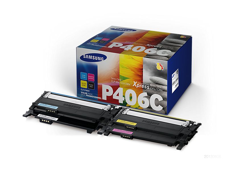 Samsung CLT-P406C - Toner Cartridge Kit - Black, Cyan, Magenta, Yellow - 1500 Pages