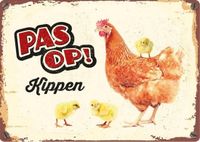 waakbord PLENTY GIFTS waakbord Kippen 14,8 x 21 x 2 cm staal