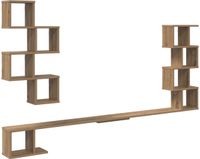 vidaXL Wandgemonteerd TV Rek Artisanaal eiken 180 x 15 x 94 cm