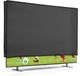 kwmobile Housse TV pour TV 55 pouces - Housse de protection pour téléviseur - Gris foncé