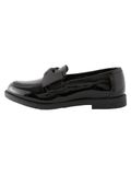 Next - Meisjes - Leren loafers met strik voor school - Zwart