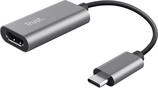 Trust Dalyx USB-C naar HDMI Adapter - Grijs