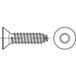 TOOLCRAFT 145292 Vis de tôle à tête fraisée 2,2 mm 6,5 mm T-profil DIN 7982 Acier zingué par galvanisation 2000 pièce(s)