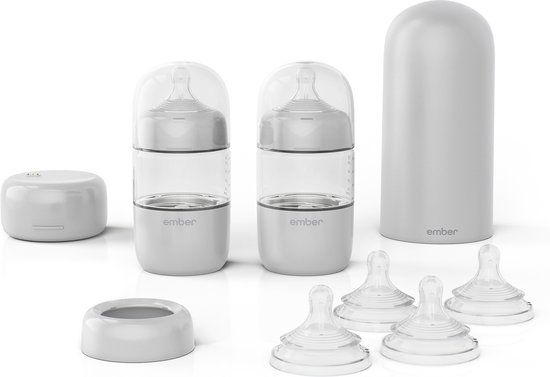 Ember Baby Bottle System - Wit - BPA-vrij - Vaatwasser veilig - Werkt op elektriciteit