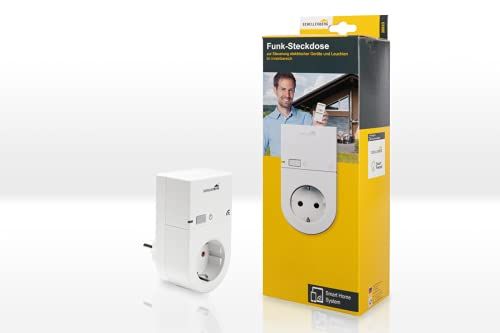 Schellenberg 20033 Smart Home draadloos stopcontact, tussenstopcontact, voor binnen, wit