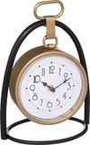 Atmosphera Tafelklok Athene - Goud/Zwart - H27 cm