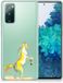 Samsung Galaxy S20 FE Housse de téléphone avec nom Cheval Couleur