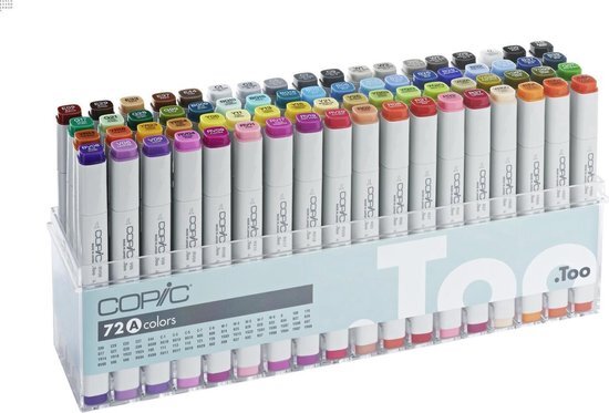 Copic markers set A 72 kleuren