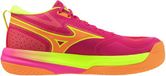 Mizuno Neo Jump Indoor Schoenen Volleybal Unisex Roze Tetra/Geluk Geel/Oranje Maat 45