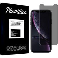 Phonillico® Gehard glas voor iPhone 11 [Pack 3] Zwarte film Anti Spy Glass Screenprotector